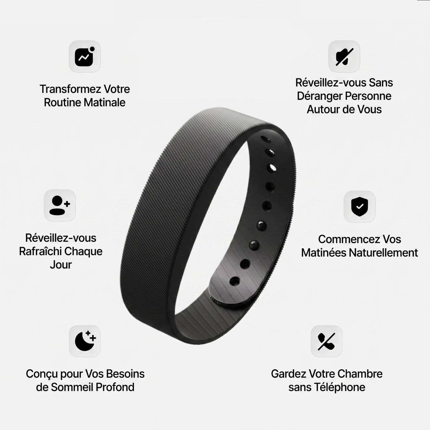 Wakevia - Bracelet Réveil Vibrant